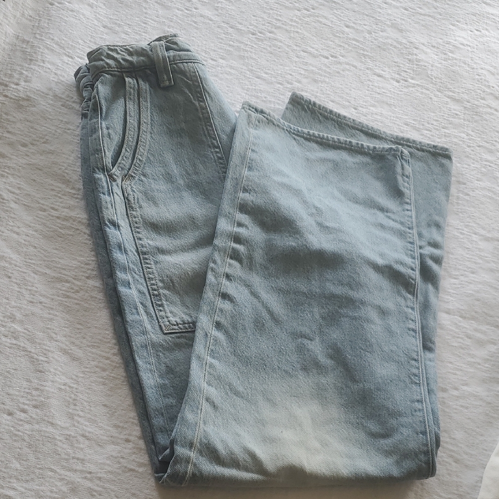 NWOT MOTHER THE QUARTET BREAKER SKIMP HIGH WAIST STRAIGHT LEG JEANS, SZ: 24 - Picture 6 of 16